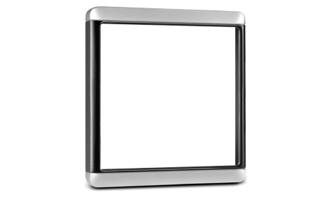 Garmin Silver and Black Trim Snap Piece Cover Bezel for GMI GNX and GHC 4 inch Displays